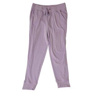 Gaiam Womens Pink Lavender Joggers Size M Soft Knit Athleisure Lounge Pants